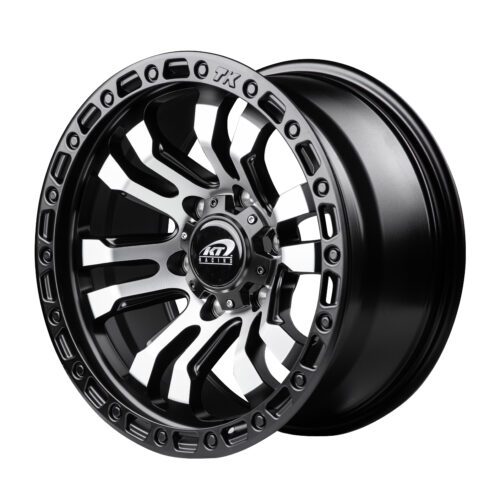 KT Racing 21091 Matt Black Machine Face 17″