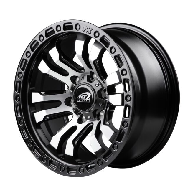 KT Racing 21091 Matt Black Machine Face 17″